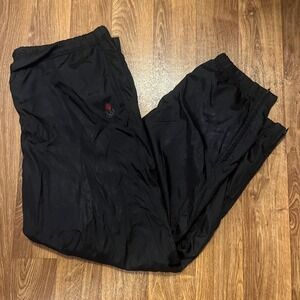 Vintage 90s USA Olympic Track Pants XL Black JCPenney Nylon Sportswear